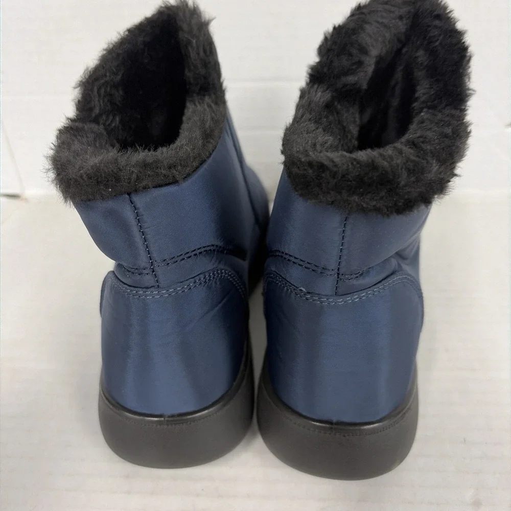 Women's Waterproof Winter Snow Boots Size 7 EU 37.5 Fur Lined Ankle Booties S1
